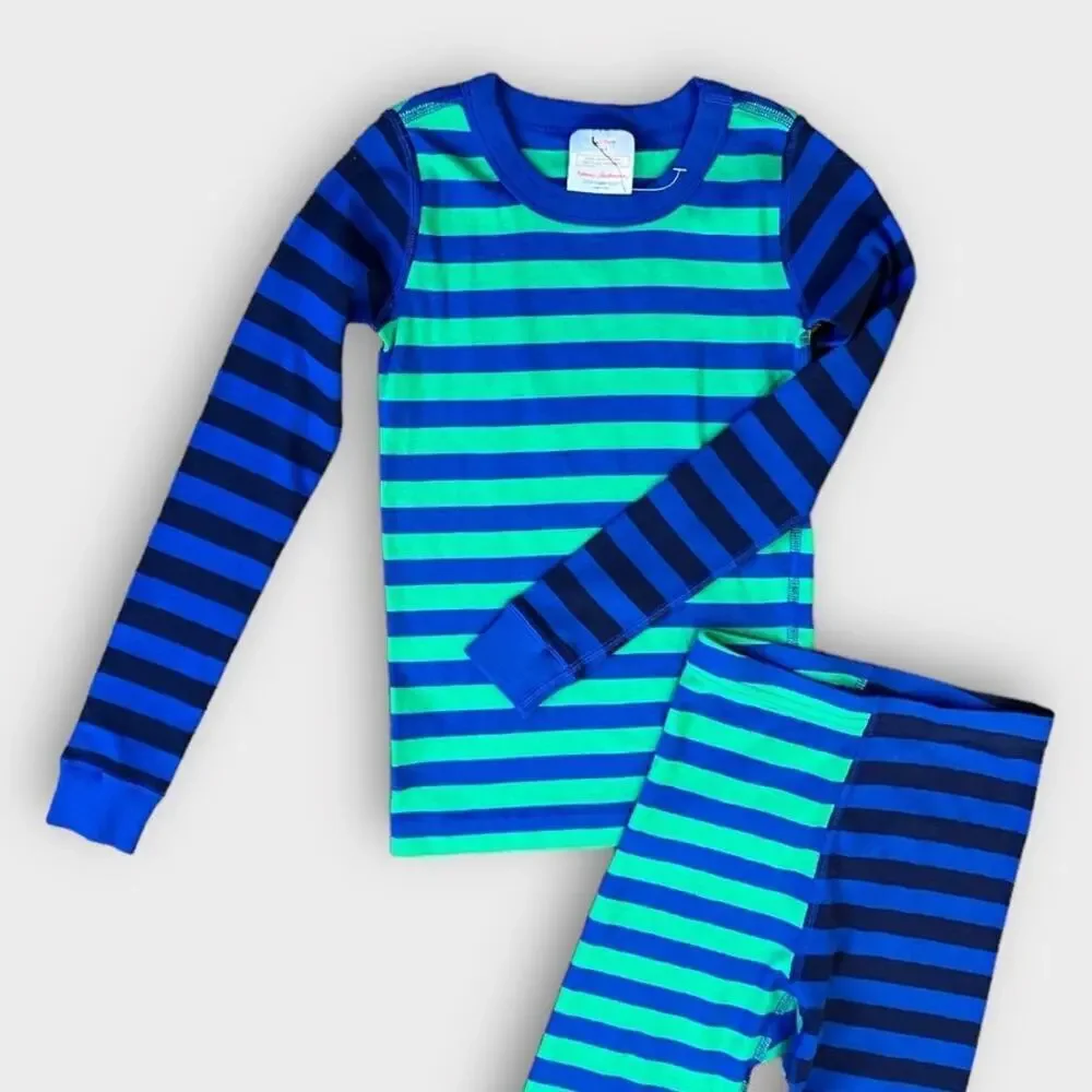 Hanna Andersson striped boys long sleeve pajama set Size US/8